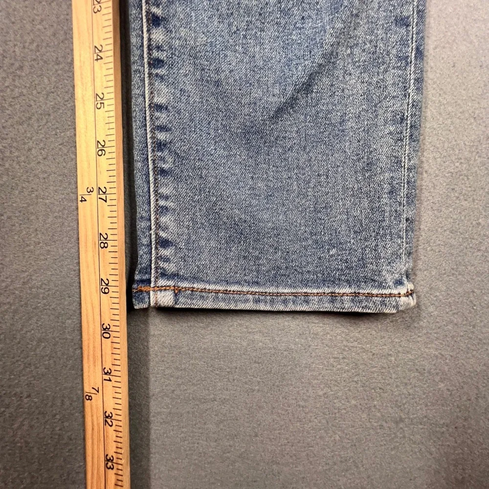 Lands' End Blue Jeans Straight Leg Stretch Denim Womens Size 4 533625 - Picture 9 of 10